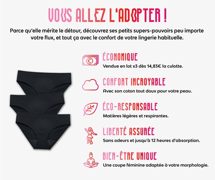 Culottes menstruelles Nana avis et test